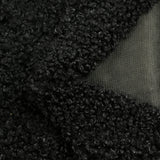 Fausse fourrure Amélie poil mi-long bouclé noir
