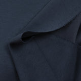Navy double-face heavy polyviscose jersey