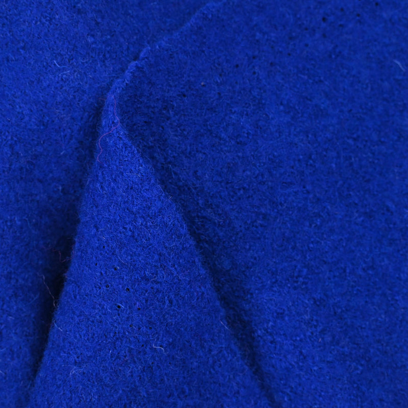 100% Laine bouillie bleu roi