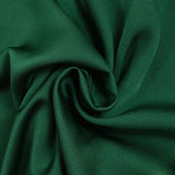 Emerald green polyester satin crepe