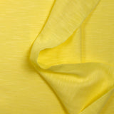 Jersey de algodón flameado amarillo Mimosa