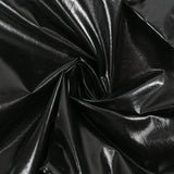 Twill de coton fin enduit effet vinyl noir