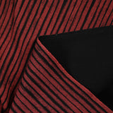 Jersey de polyviscose rayé brique