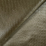Simili cuir crocodile mordoré