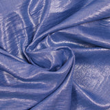Twill de polyester lamé argent fond bleu