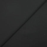 Raven black 100% wool heat-sealed twill tailoring fabric