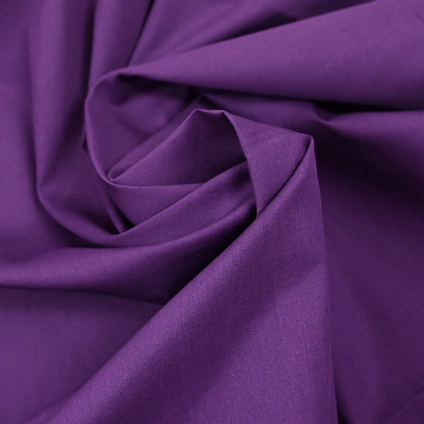 Coton uni violet