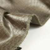 Simili cuir crocodile mordoré