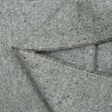 Tweed de laine gris et bleu pâle