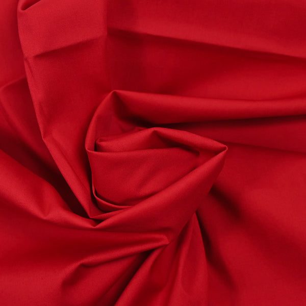 Coton élasthanne rouge