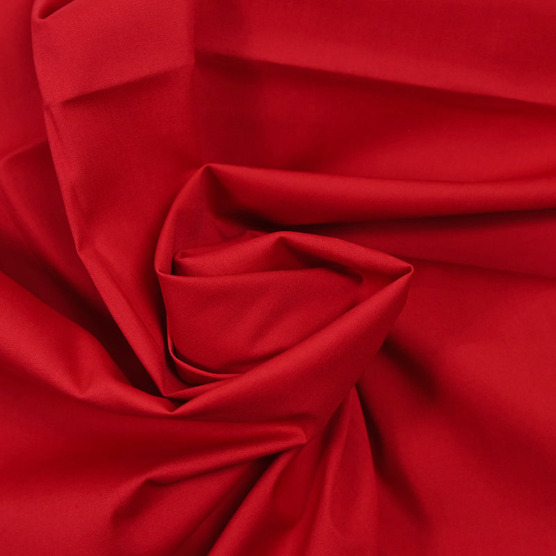 Coton élasthanne rouge