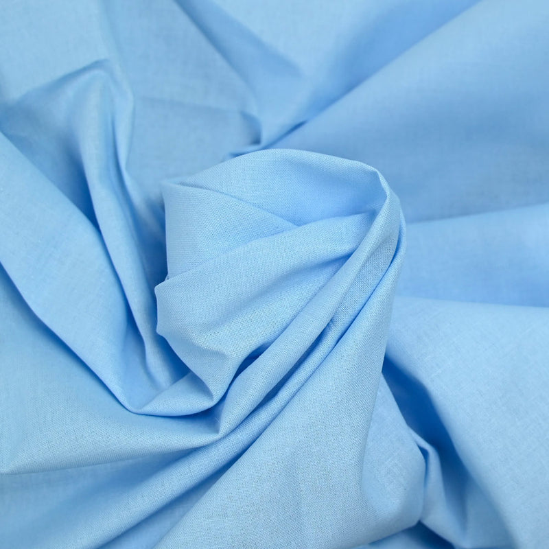 Coton uni ciel