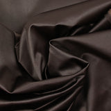 Satin de coton élasthanne marron