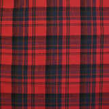 Flanelle de coton à carreaux Arthur rouge