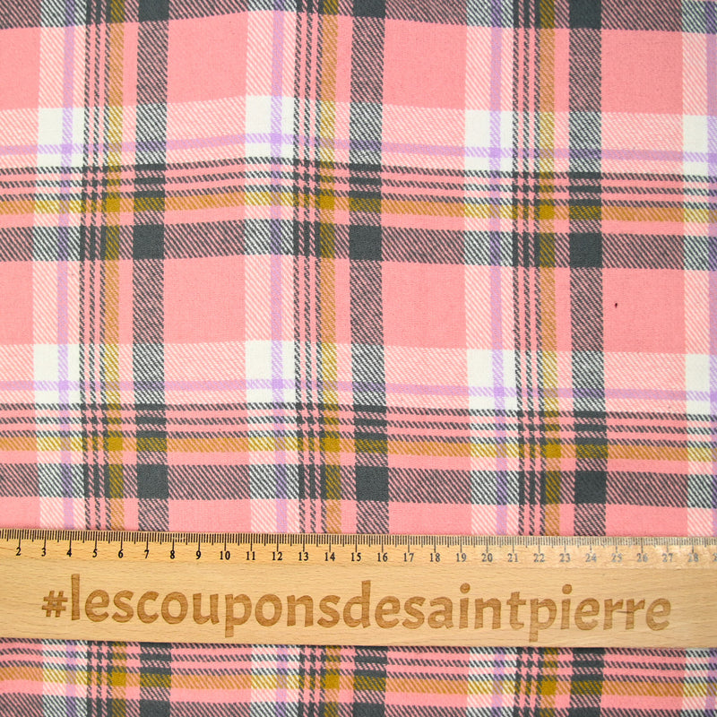 Flanela de algodón para Jules Pink y Purple Tiles