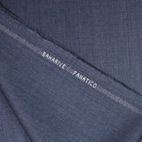 Tissu tailleur 100% laine bleu jean's