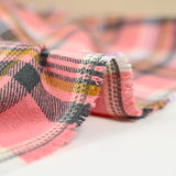 Flanela de algodón para Jules Pink y Purple Tiles