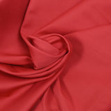 Satin de coton élasthanne rouge