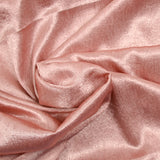 Satin polyester froissé rose