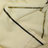 100% wool Super 110's cream tailoring fabric