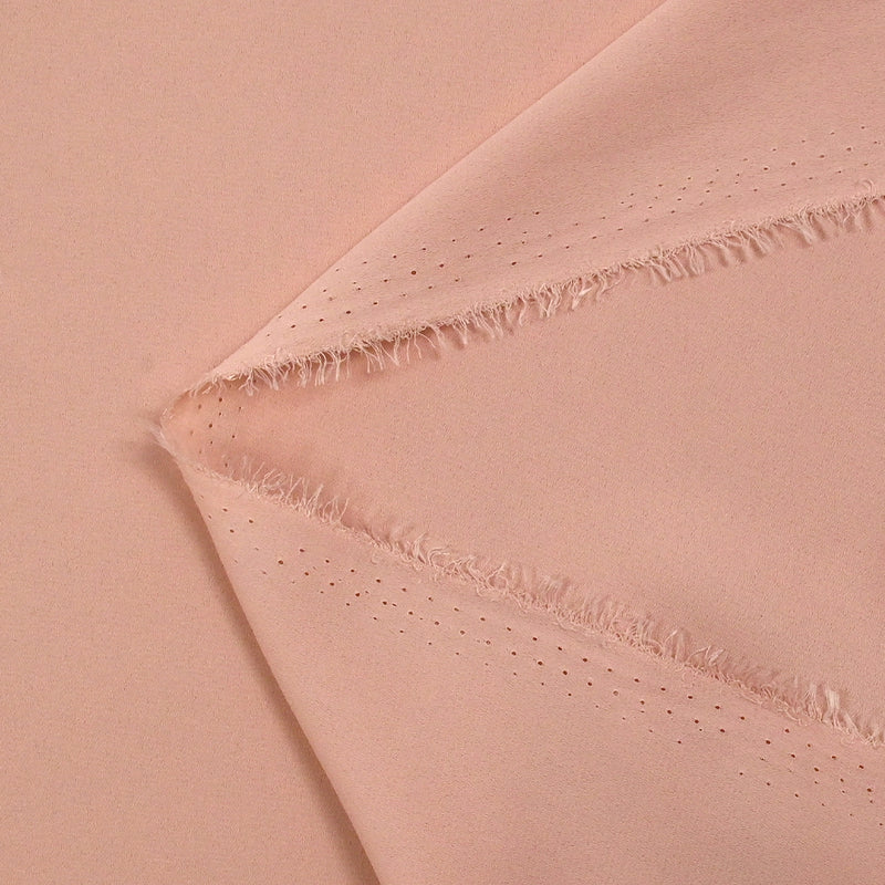 Crêpe georgette polyester rose poudré