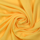 Crêpe georgette polyester jaune tournesol