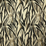 Twill de viscose imprimé feuillage taupe fond écru