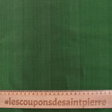 100% tafetán de seda a rayas verde bosque