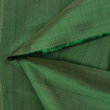 100% tafetán de seda a rayas verde bosque