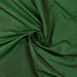 100% tafetán de seda a rayas verde bosque