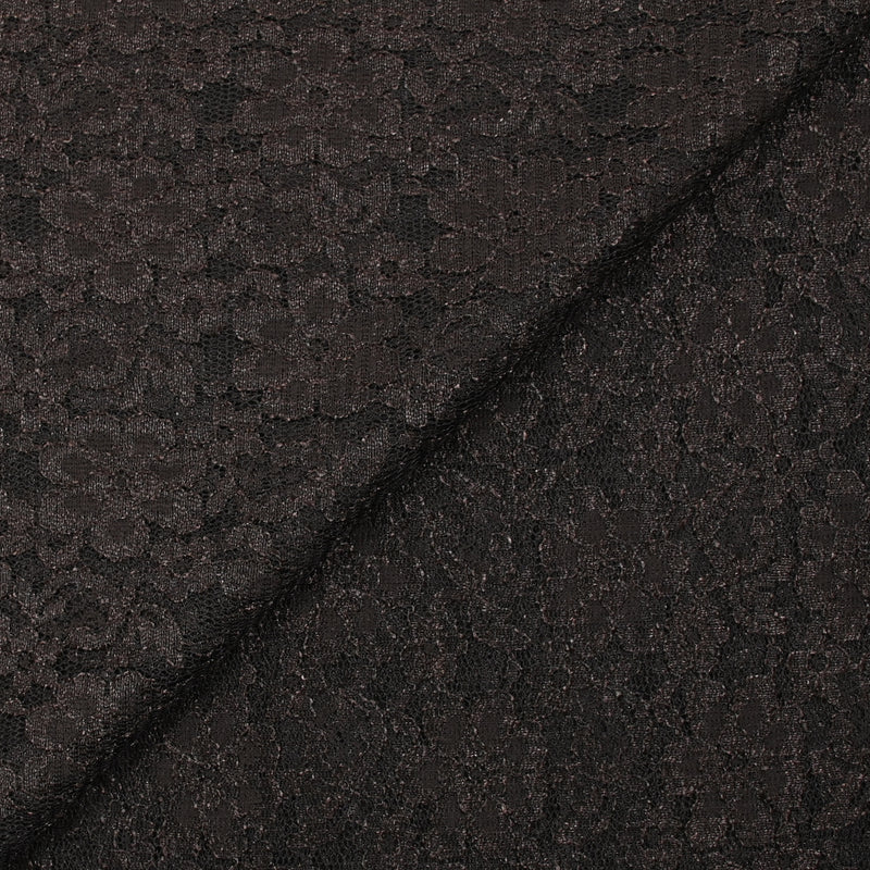 Dentelle polyester Leilani marron cachou