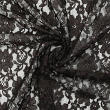 Dentelle polyester Leilani marron cachou