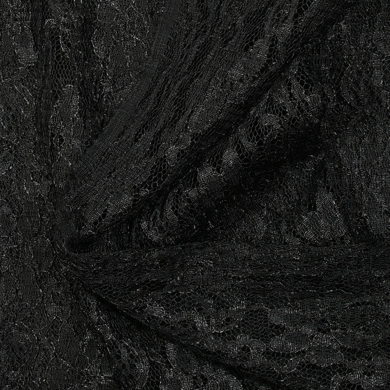 Dentelle polyester Leilani noir