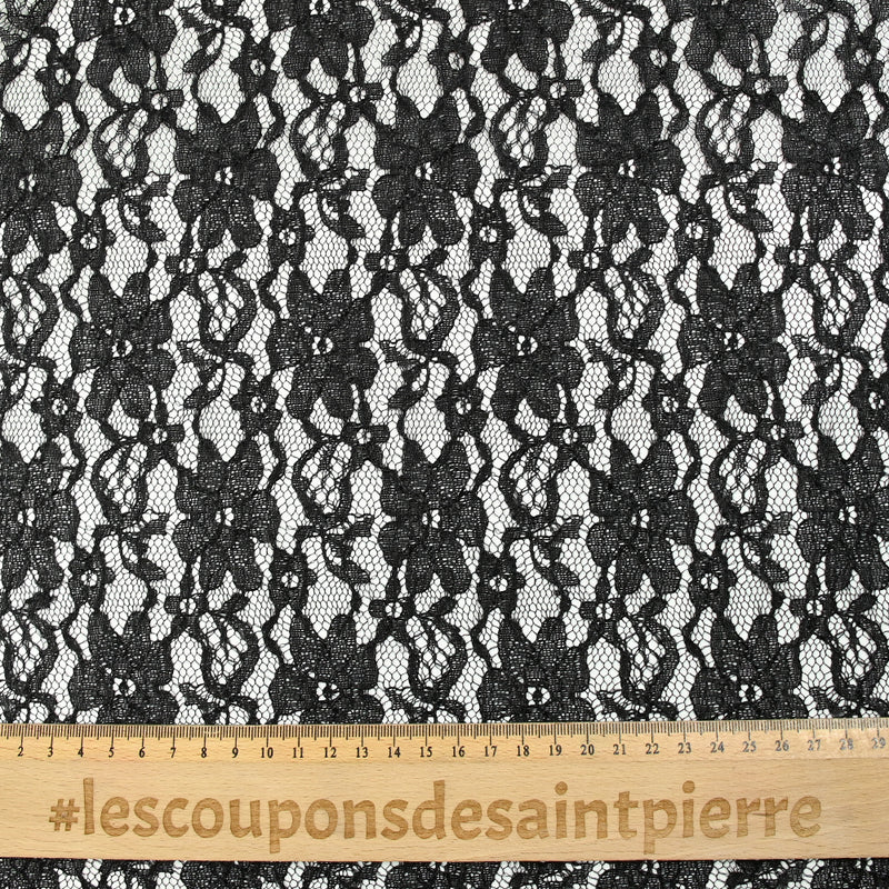 Dentelle polyester Leilani noir