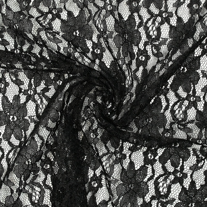 Dentelle polyester Leilani noir