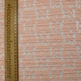 Dentelle plissée polyester Lisianthus rose pêche