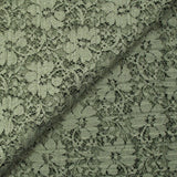 Dentelle plissée polyester Lisianthus vert sauge
