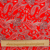Polyester imprimé bandana rouge