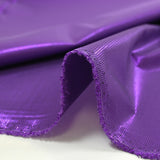 Lamé de polyester rayé violet