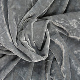 Velours frappé polyester gris