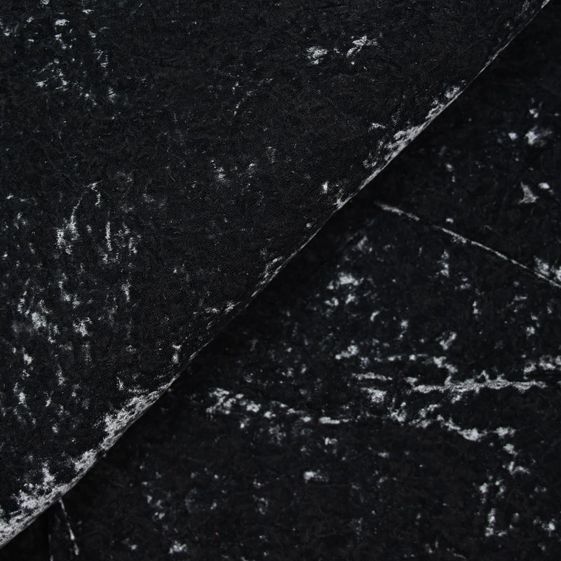 Velours frappé polyester noir