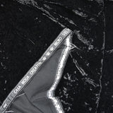 Velours frappé polyester noir