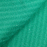 Maille plumetis sequin irisée vert