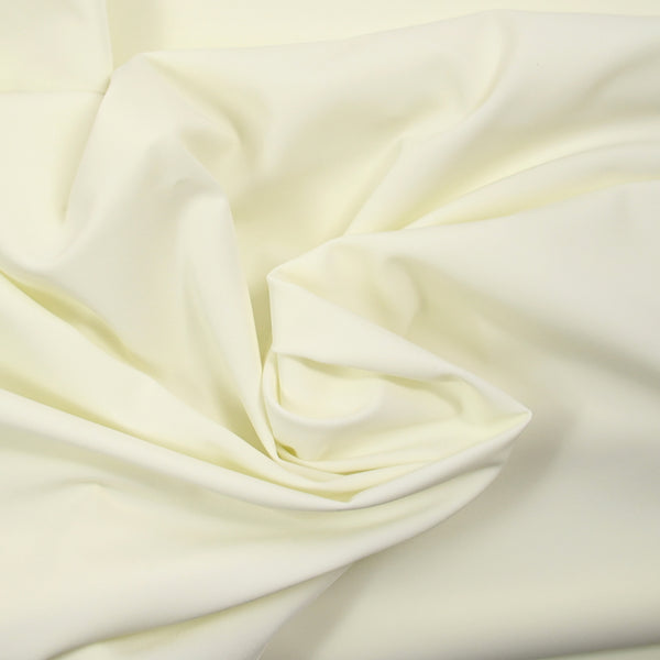 Crêpe polyester lourd blanc cassé