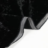 Velours frappé polyester noir