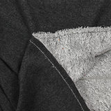 Molleton de coton french terry gris foncé