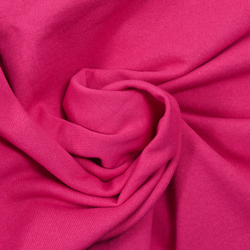 Molleton de coton french terry fuchsia