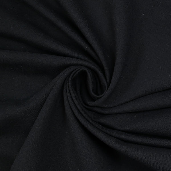 Jersey coton french terry noir