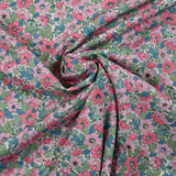 Algodón Liberty ® Dahlia Dream rosa y azul al metro