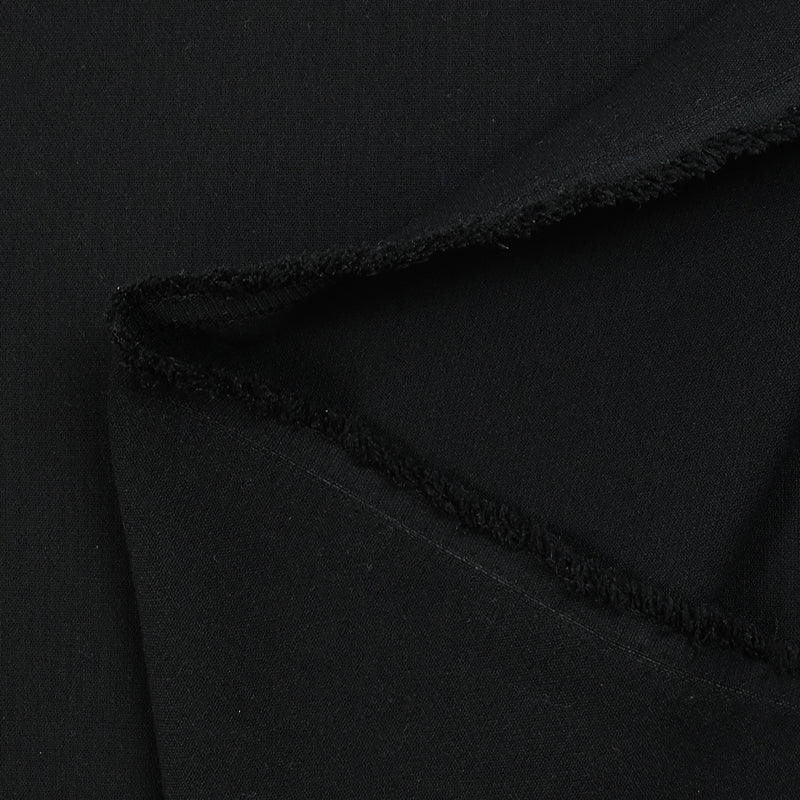 Crêpe de polyester lourd Tania noir
